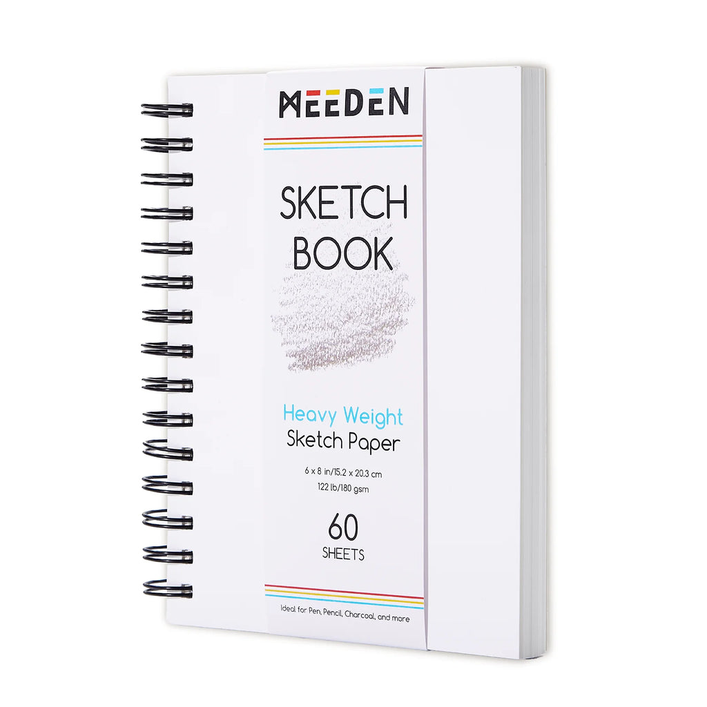 MEEDEN Artist Sketchbook Paper Pad with Heavy Weight Paper 9X12 Inch/22.9x30.5cm 60 Sheet