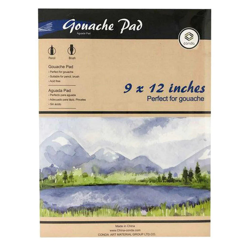 Pad Gouache 150g 9x12" 20sht