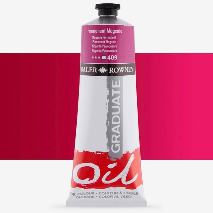 Daler-Rowney  Graduate Oil Paint  200ml  Permanent Magenta
