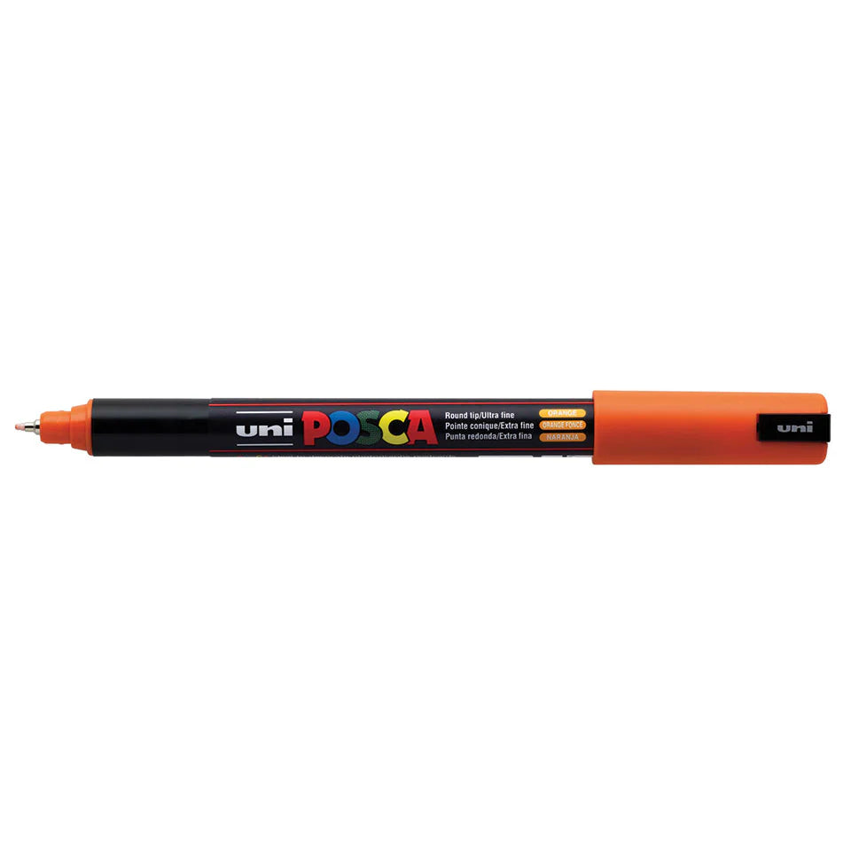 POSCA MARKER LINE WIDTH: 0.7 MM,  PC-1 ORANGE