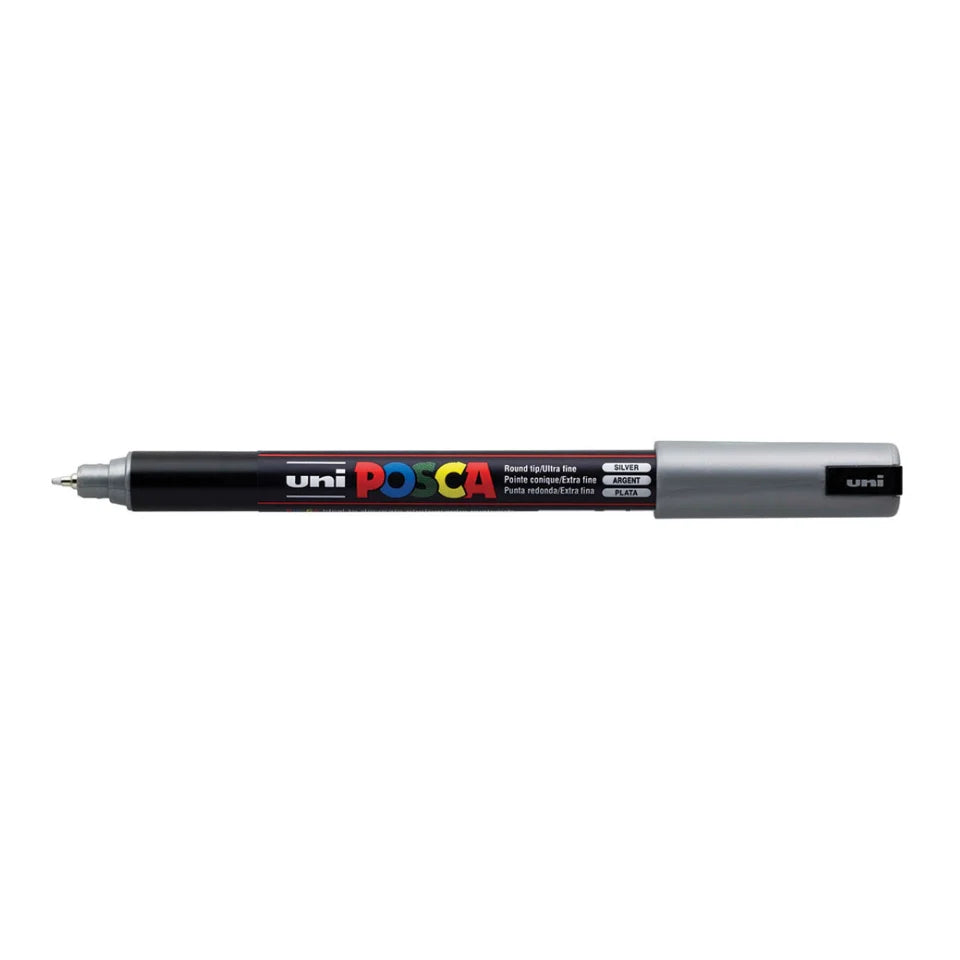 POSCA MARKER LINE WIDTH: 0.7 MM,  PC-1 SILVER