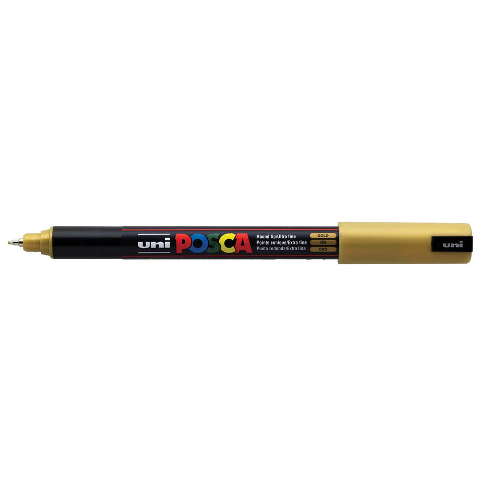 POSCA MARKER LINE WIDTH: 0.7 MM,  PC-1 GOLD