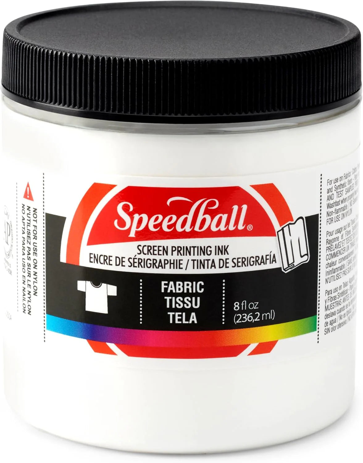 FABRIC SCREEN PRINTING INK 236ML - WHITE