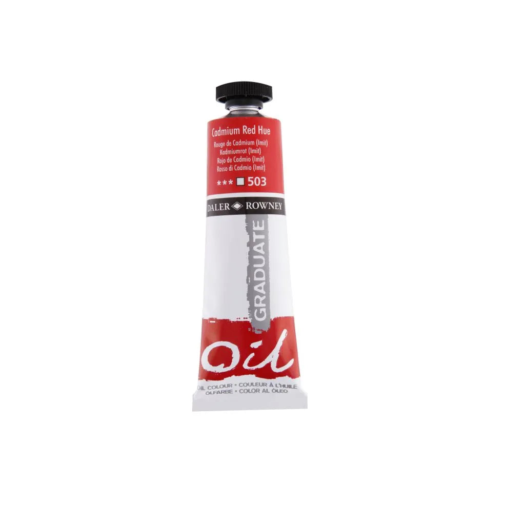Daler-Rowney Graduate Oil Paint - Cadmium Red Hue - 38m