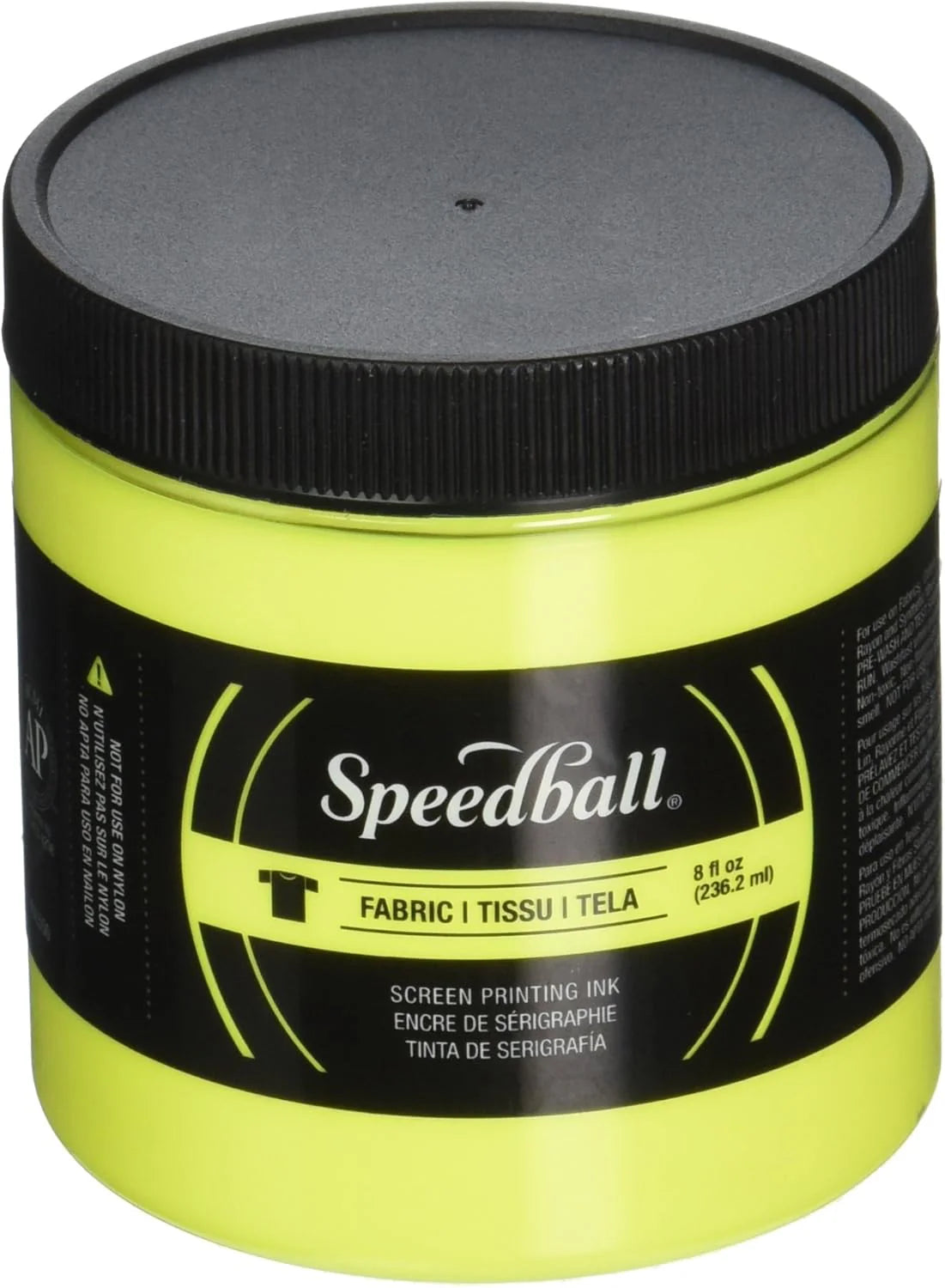 FABRIC SCREEN PRINTING INK 236ML - FLUORO YELLOW