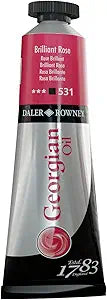 Daler Rowney Georgian Oil Paint Brilliant Rose 38ml Tube
