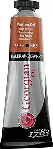 Daler Rowney Georgian Oil Paint Venetian Red 38ml Tube