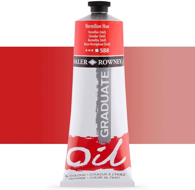 Daler Rowney Graduate Oil Paint  200ml  Vermilion Hue