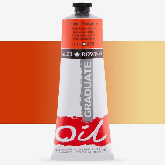 Daler-Rowney Graduate Oil Paint 200ml  Cadmium Orange Hue