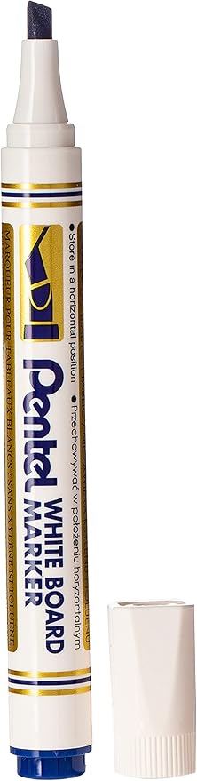 Pentel Mw86 Chisel Tip White Board Marker, Blue