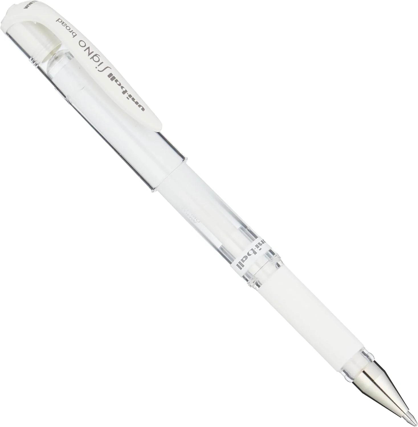 Uni White Gel Pen Broad