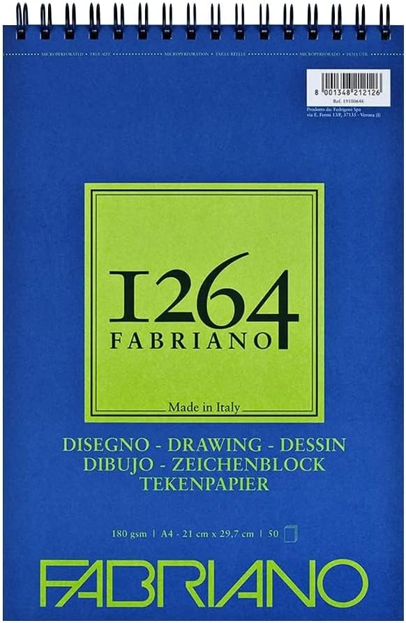 Fabriano Drawing Pad A4 180 Gsm