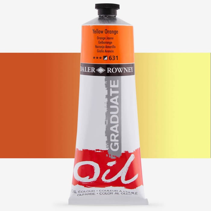 Daler-Rowney Graduate Oil Paint  200ml Yellow Orange