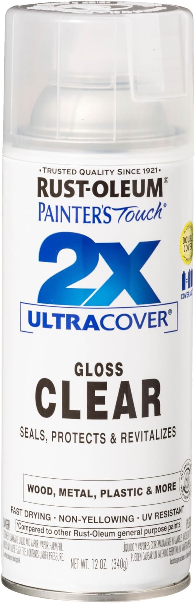 Rust-Oleum Painter's Touch 2X Ultra Cover Spray Paint Gloss Clear