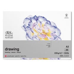 Winsor & Newton Drawing Pad Smooth 220GSM A2 25 Sheet