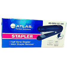 HalfStripMetalStapler W/StapleRemover BK