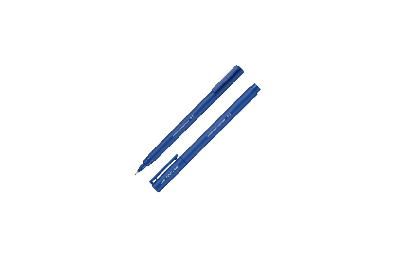UNI Fine Line 0.3mm Blue Pen