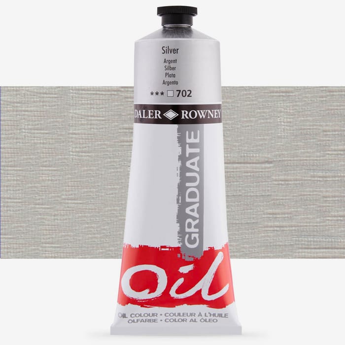 Daler-Rowney Graduate Oil Paint 200ml Silver