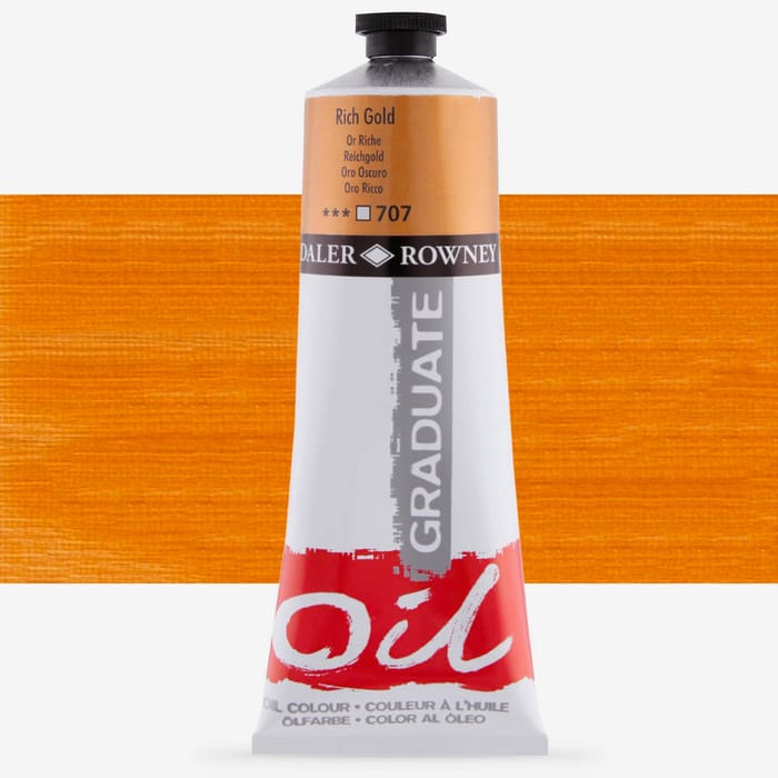Daler-Rowney Graduate Oil Paint 200ml Rich Gold