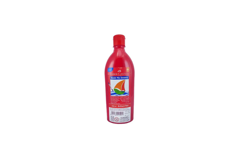 Faber Castell Tempera Paint 500ml - Brilliant Red
