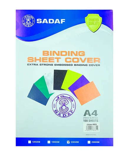 BINDING SHEET PAPER A4 230 GSM 100SHEET RED