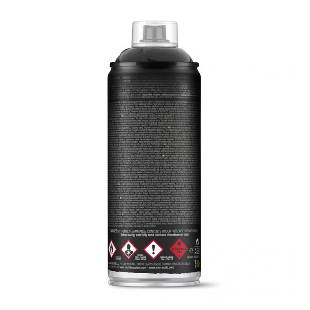Black Spray Paint  Mtn Hardcore  400 ml