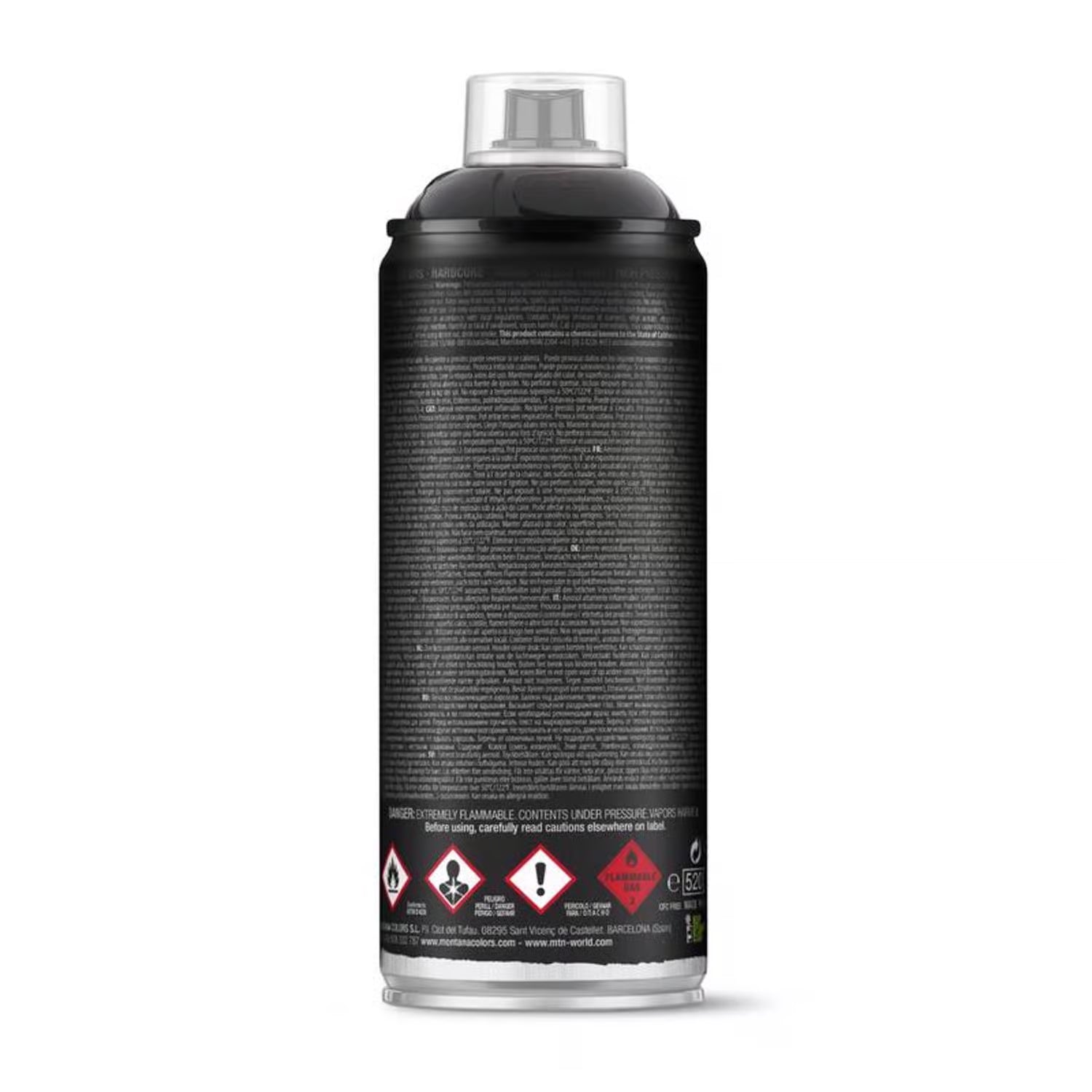 Black Spray Paint  Mtn Hardcore  400 ml