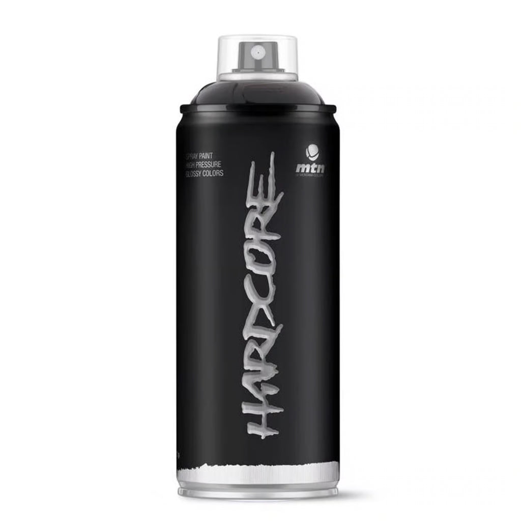 Black Spray Paint  Mtn Hardcore  400 ml