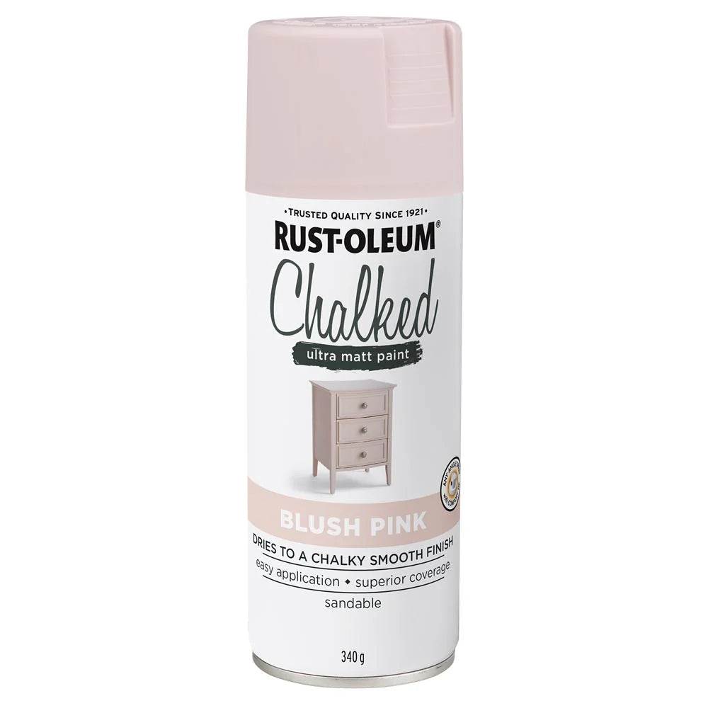 Rust-Oleum Chalked Ultra Matt Spray Paint Blush Pink 340g