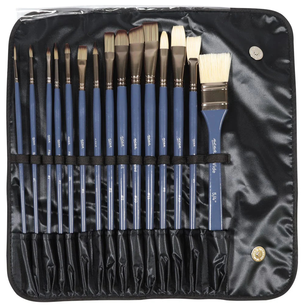 Mont Marte Premium Brush Wallet Set 15Pce