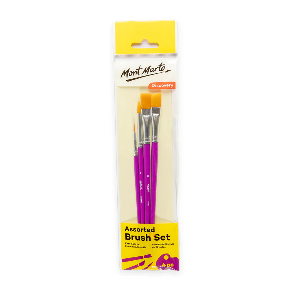 Mont Marte Assorted Brush Set Discovery 4pc