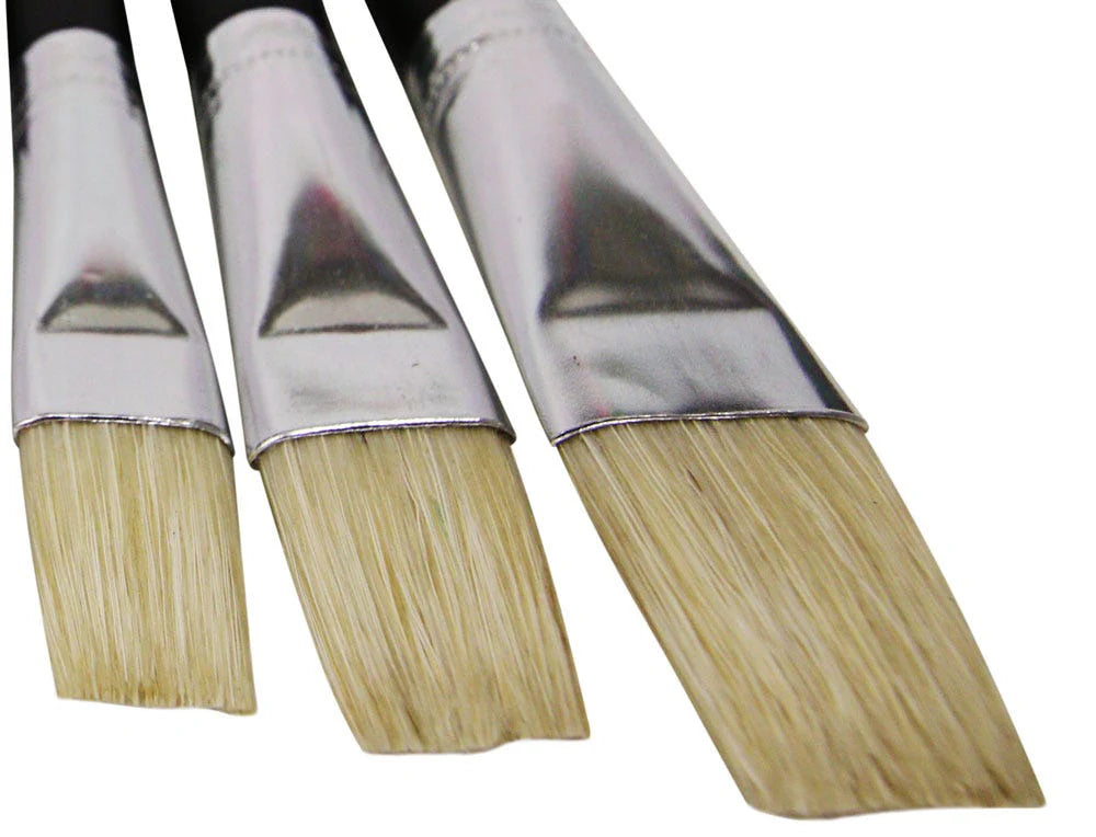 Mont Marte Studio Artist Brushes 12pce Flat 1-12
