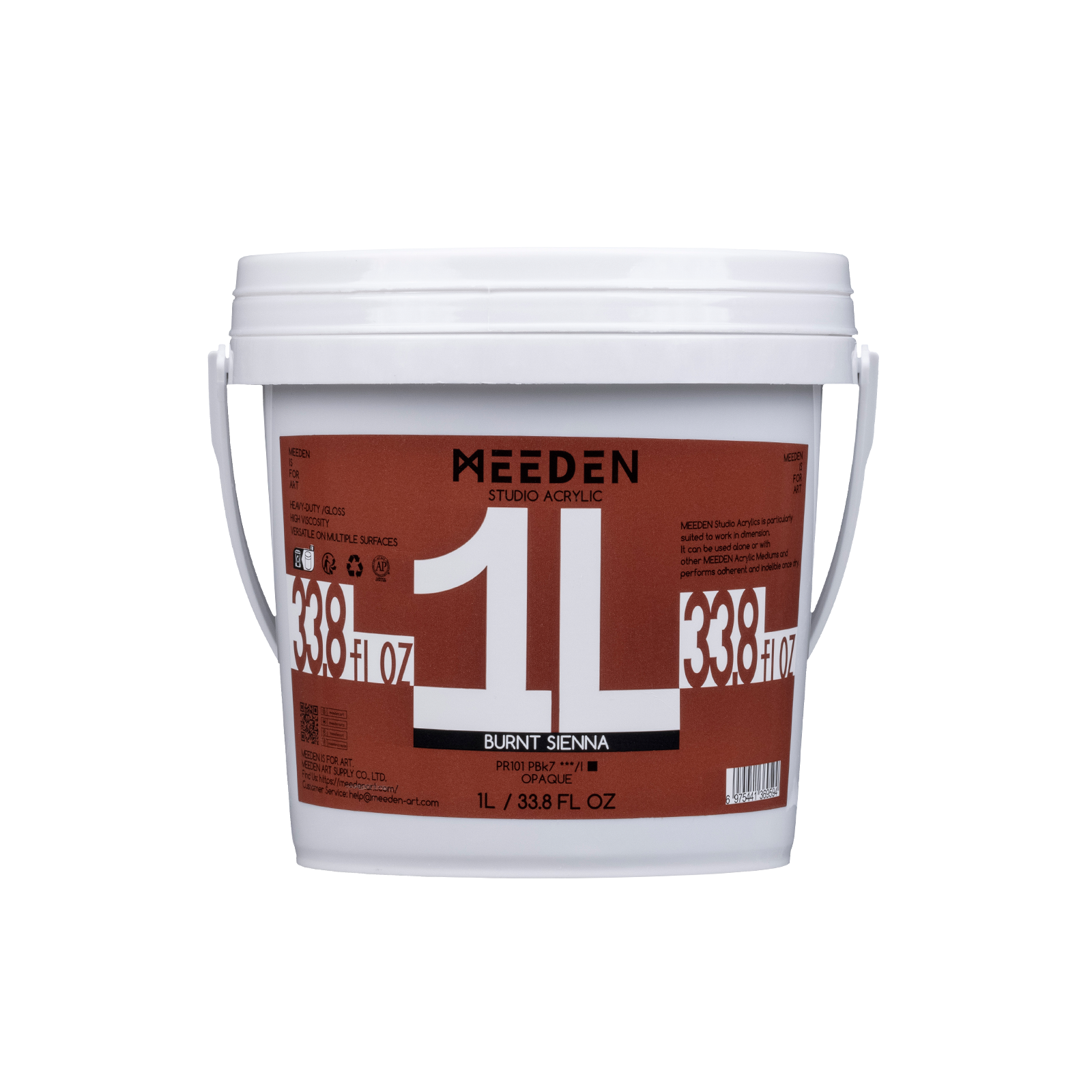 Meeden Heavy Duty Acrylic Paint 1 Litre Cadmium Red Hue