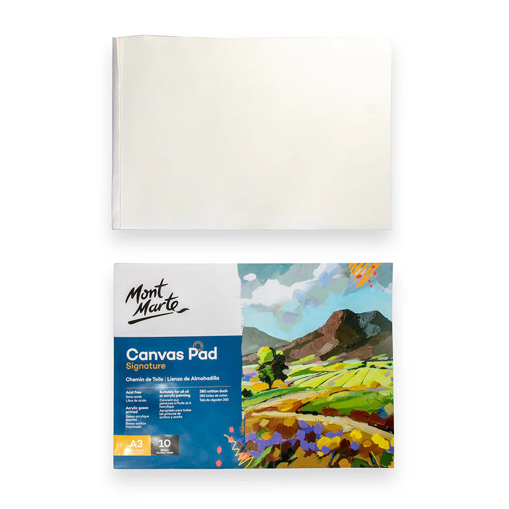 Mont Marte Canvas Pad Signature 10 Sheet A3 (11.7 x 16.5in)