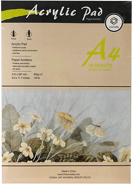 Pad Acrylic A4 15sht300gm
