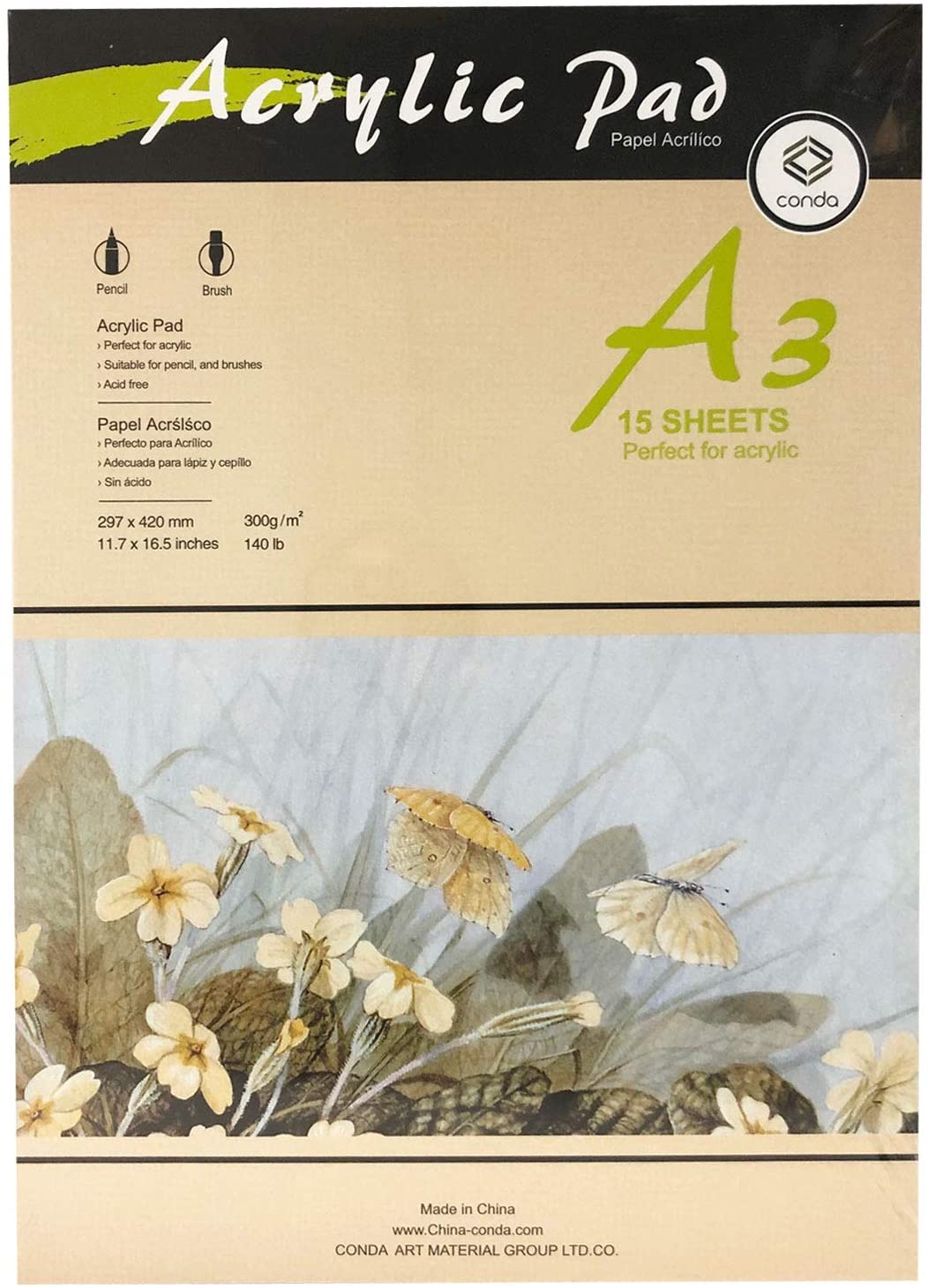 Pad Acrylic A3 15sht300gm