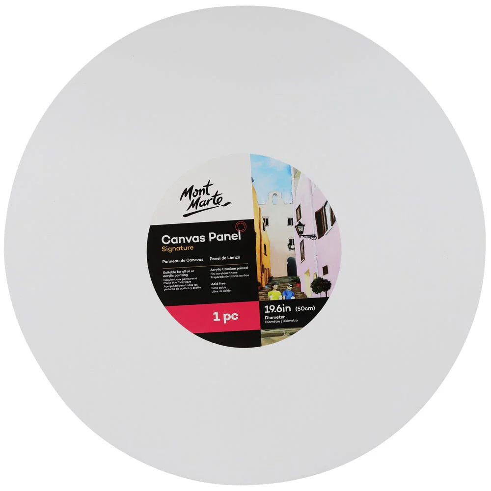 Mont Marte Canvas Panel Round Signature 1pc 50cm (19.6in) (Copy)