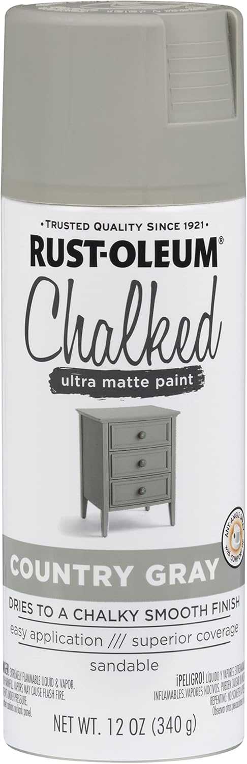 Rust-Oleum CHALKED Ultra Matte  340g Country Grey Spray