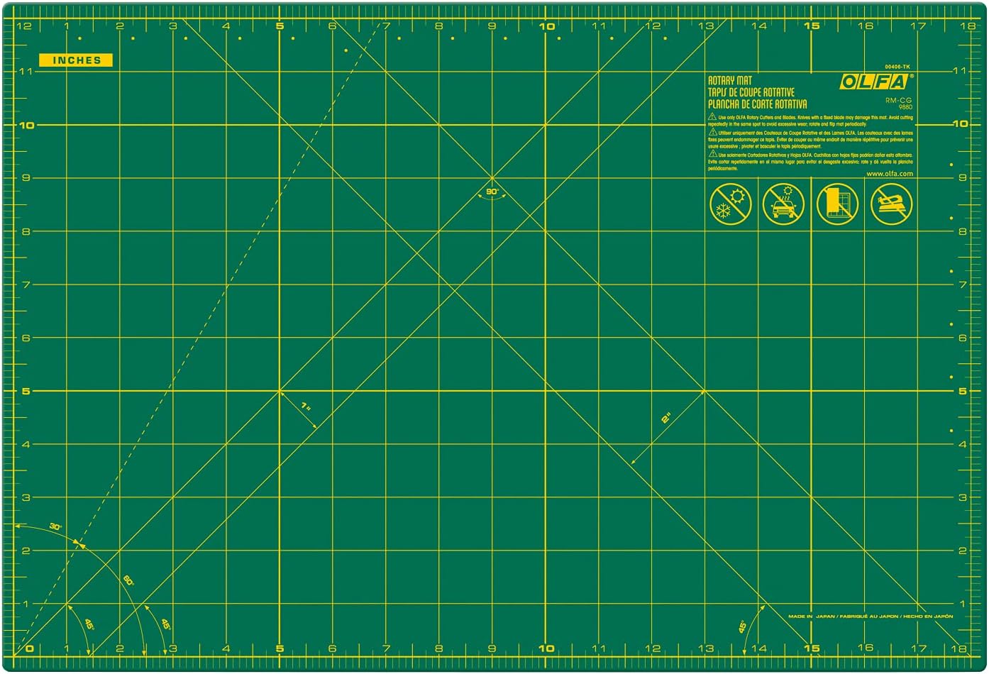 OLFA Double Sided 58x43 CM Cutting Mat with Grid for Quilting (Copy)