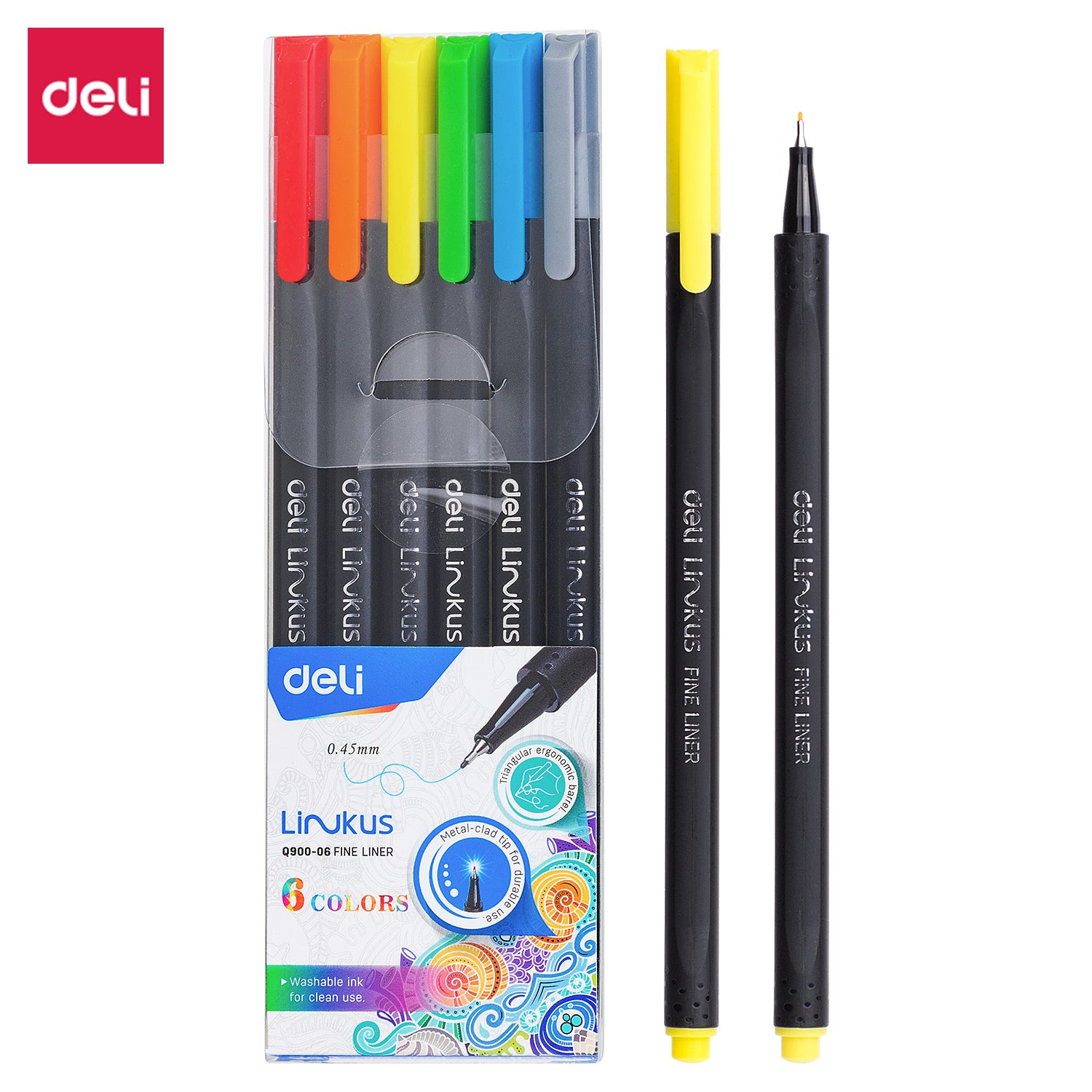 FINE LINER 12 COLOUR TIP 1-5MM DELI Q90012