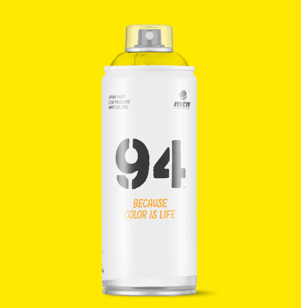 MTN 94 SPRAY PAINT RV-1021 LIGHT YELLOW 400ML