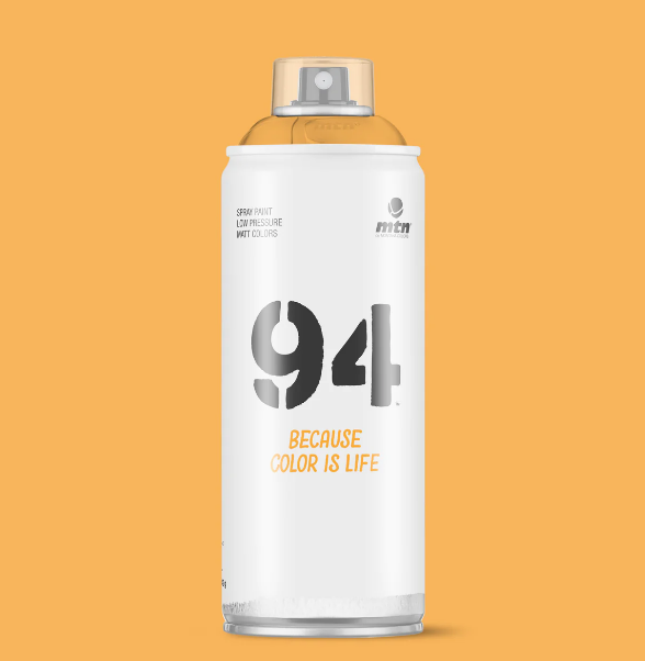 MTN 94 SPRAY PAINT RV-1028 MEDIUM YELLOW 400ML