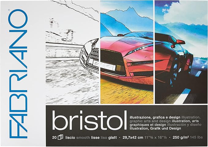 Fabriano Bristol 19002942 Pad DIN A3 250 g/m² 20 Sheets