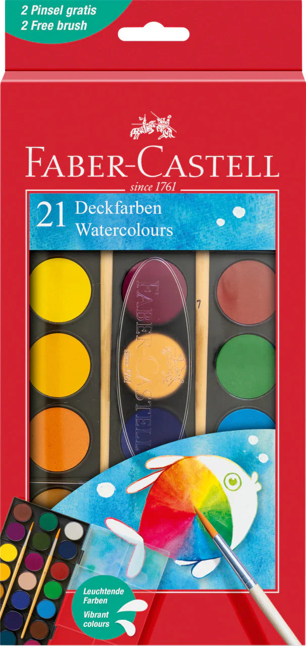 Faber-Castell Watercolours 30mm (21 colors)