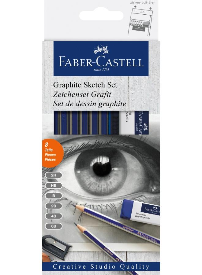 Faber Castell Graphite Sketching Set 8 Pcs Set