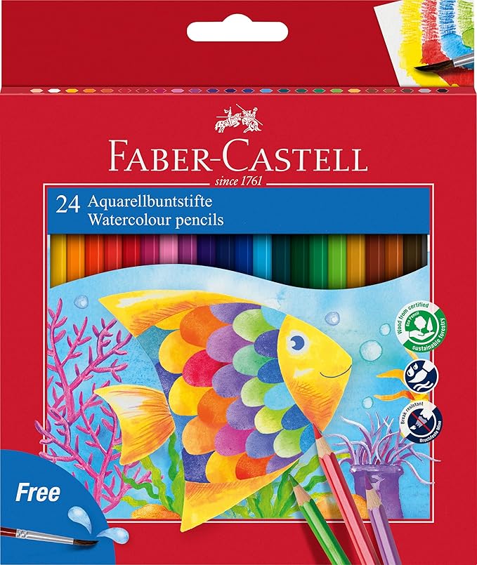 Faber-Castell Watercolour Pencils (24pcs)