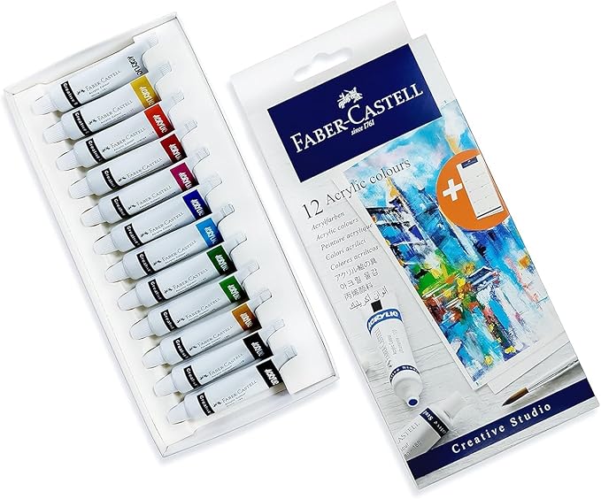 Faber Castell Creative Studio Acrylic Paint 12 Set