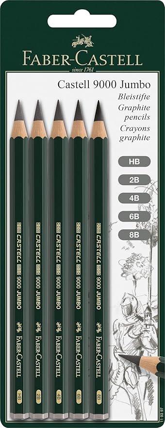 FABER CASTLE GRAPHITE PENCIL WITH ERASER BOX OF 12 PCS
