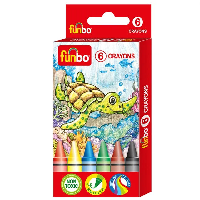 Funbo Crayons Color 6-Piece Pack