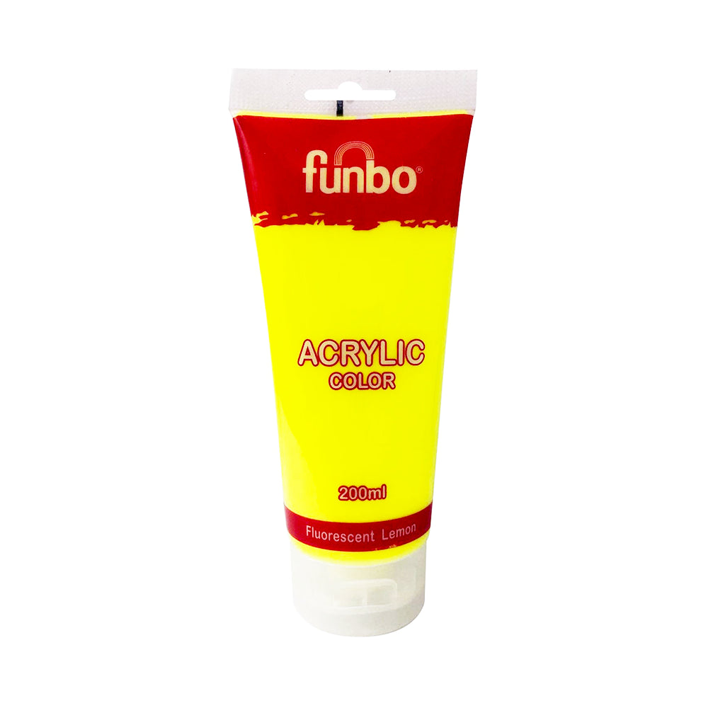 Funbo Acrylic Tube 200 ml Fluorsecent Lemon